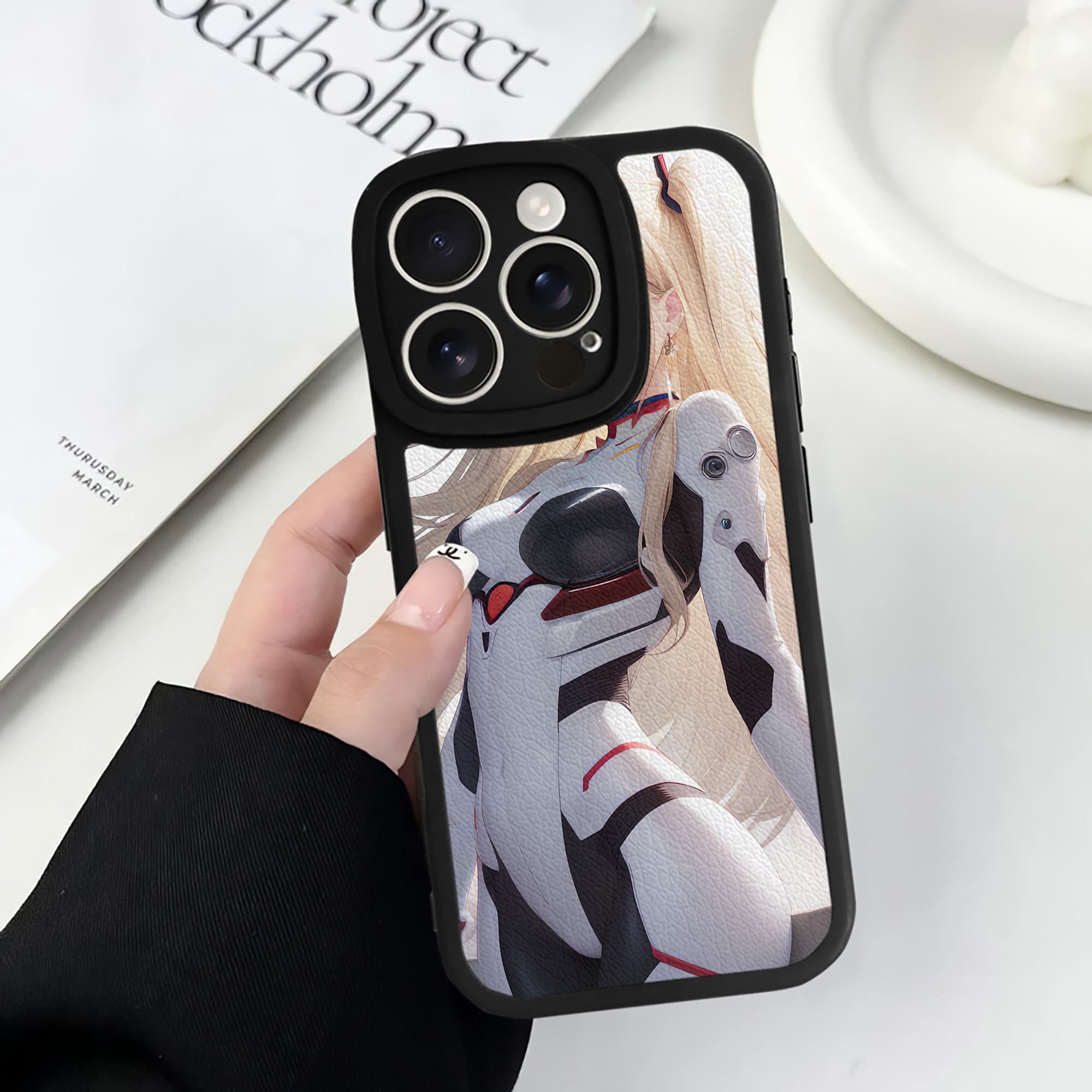 （画像用） EVA 新世紀エヴァンゲリオン 【iPhone 16シリーズ対応】シリコンスマホケース（レザー調） 材質：シリコン